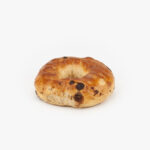 A 3 oz. Chocolate Chip Bagel No Slice on a light grey background