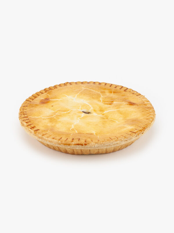 A 10" Baked Apple Pie no cut on a light grey background