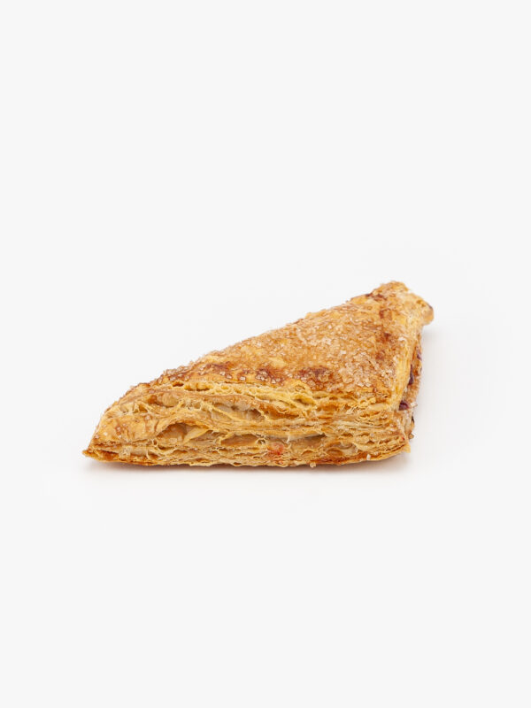 A Jumbo Cherry Puff Pastry no cut on a light grey background