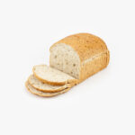 Loaf of 24 oz. Multigrain Deli bread 1/2" sliced open face